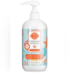 NEW SEALED Scentsy Laundry Liquid Concentrated Detergent Coral Waters 20 fl. oz